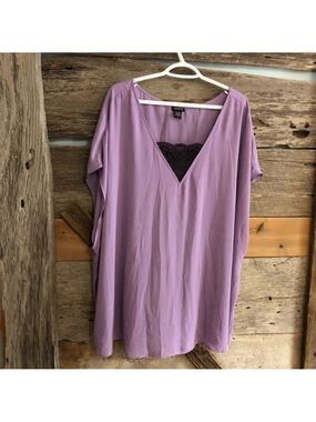 TORRID Plus Size 5 Purple Drop Shoulder Blouse